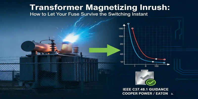Transformer Magnetizing Inrush: How to Let Your Fuse Survive the Switching Instant